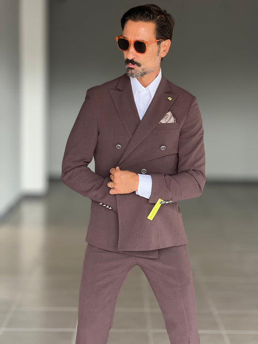 ABITO MORO DOPPIOPETTO BOTTONE METALLO VISCOSA E MISTI