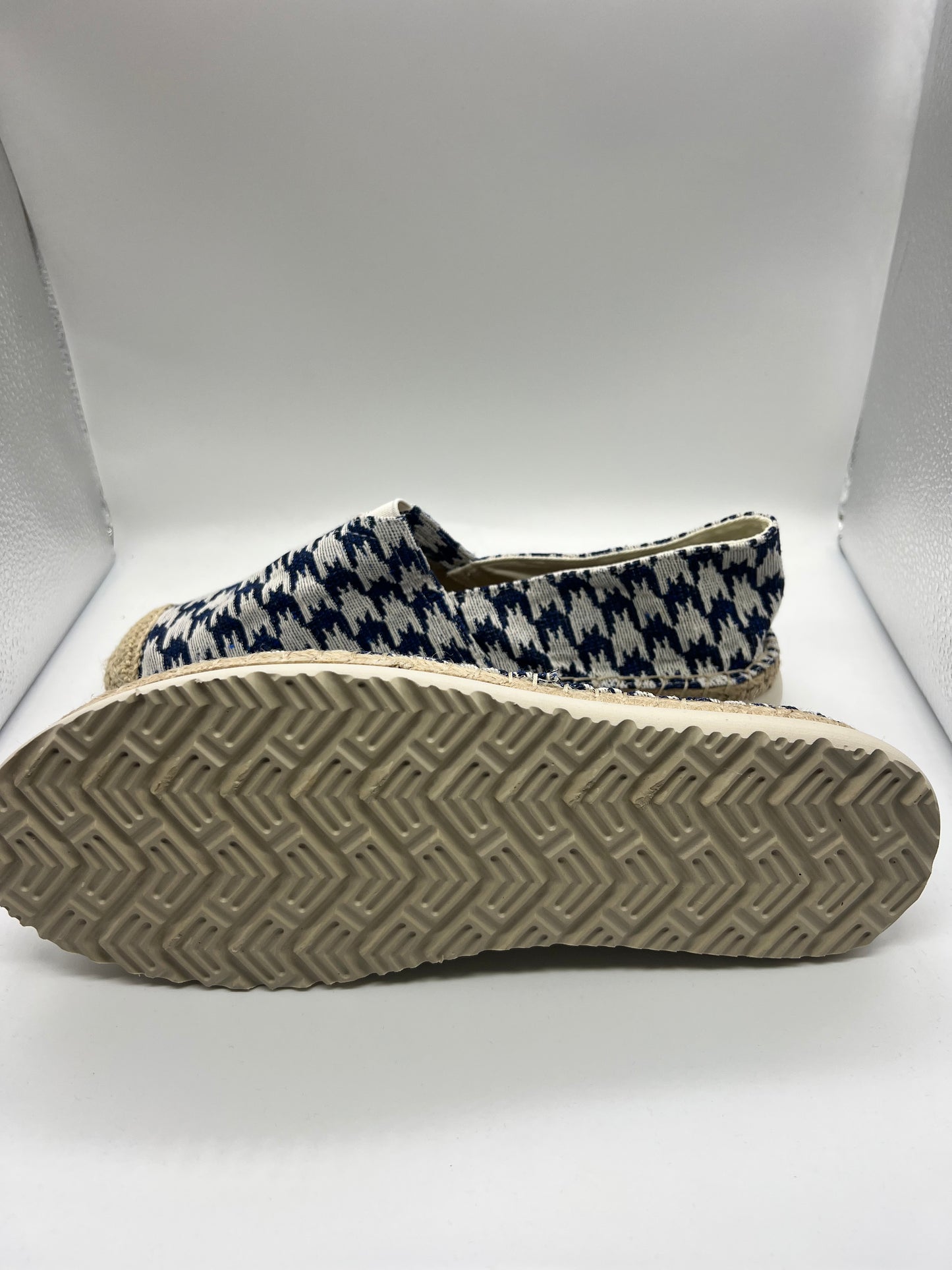 ESPADRILLAS PIEVDE POULE BLU STAMPA M FONDO PAGLIA E GOMMA