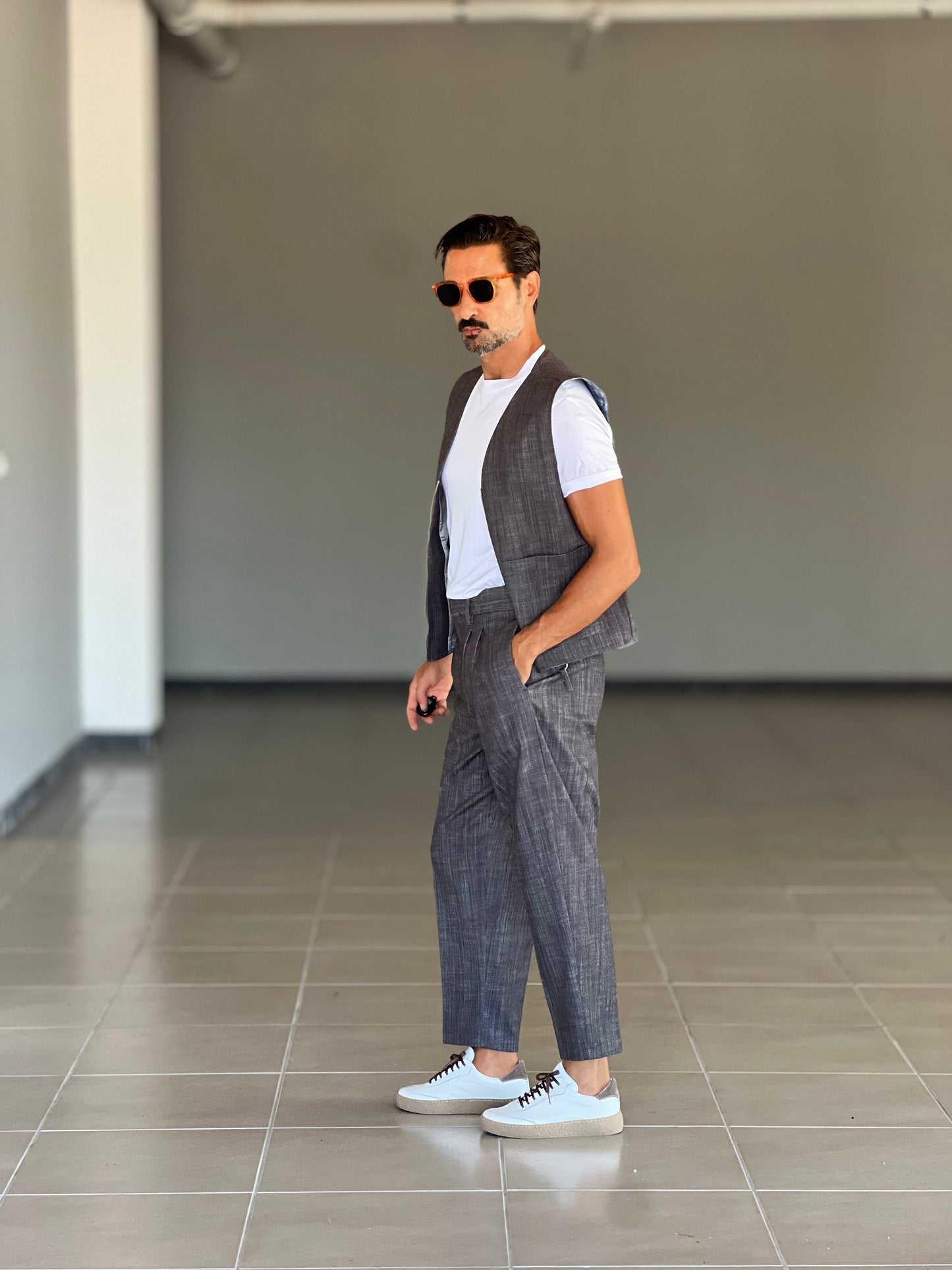 PANTALONE MORO FONDO AMPIO PETRO'