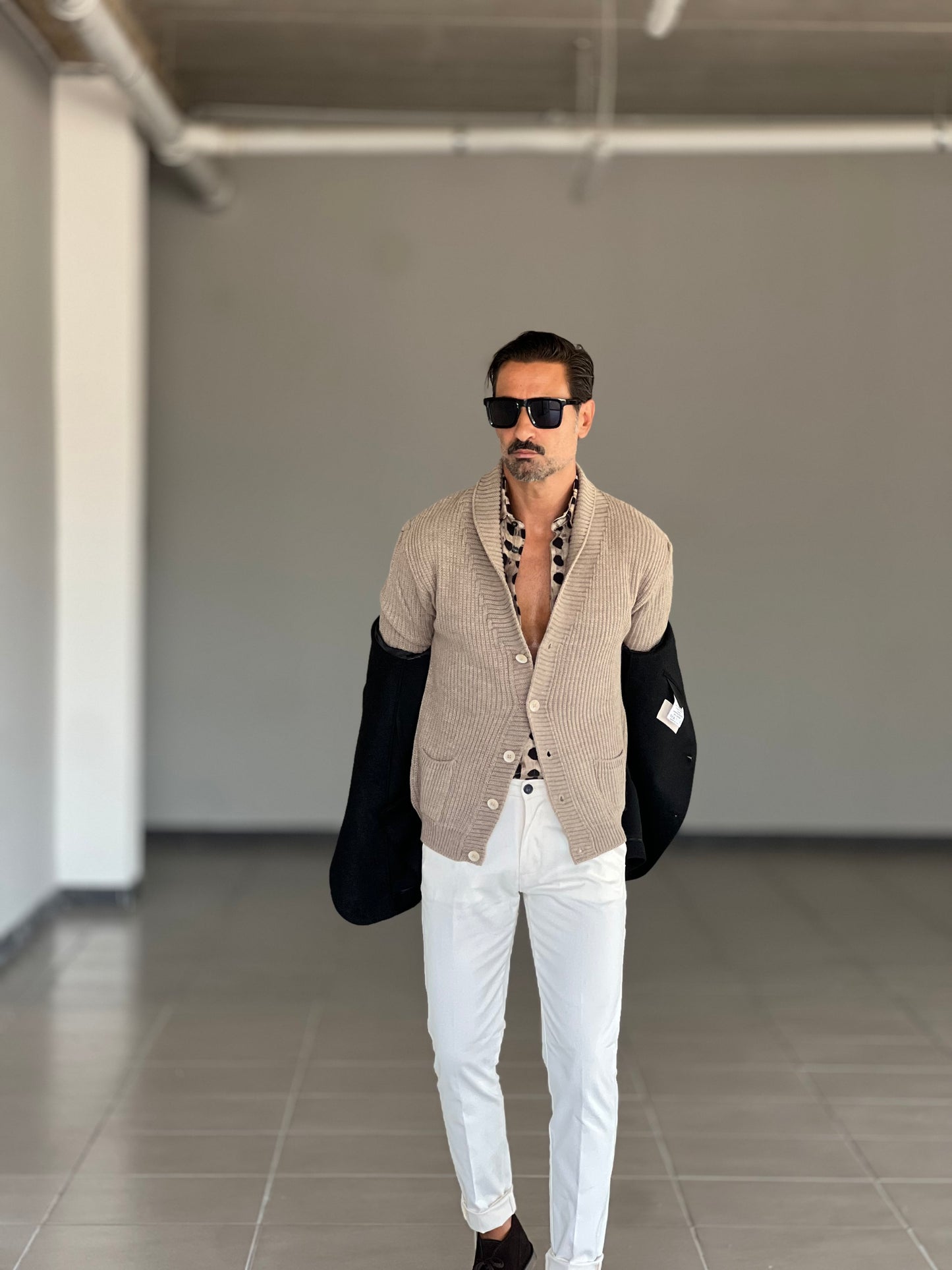 CARDIGAN SCIALLATO CAMMELLO BL11