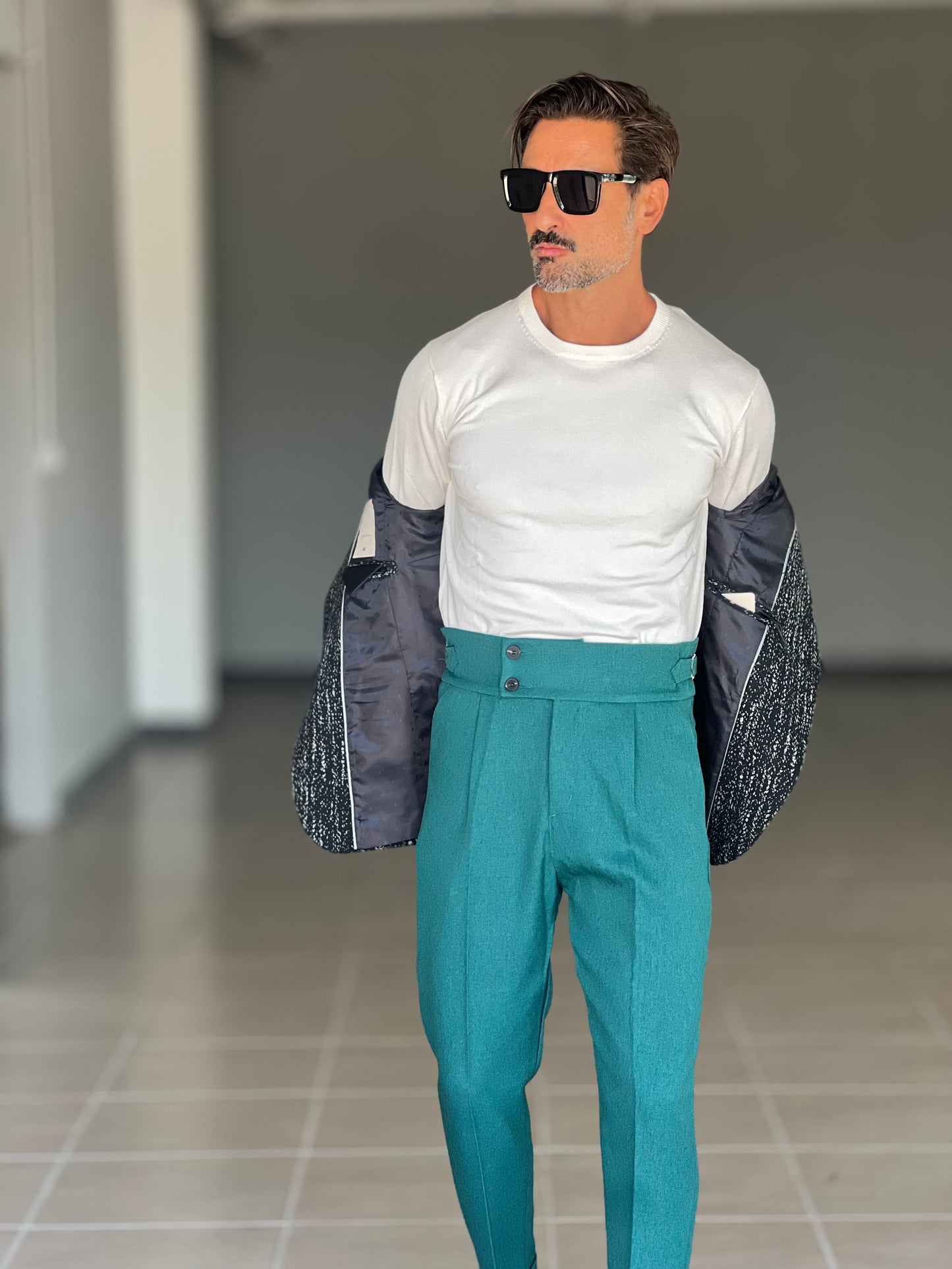 MAGLIA GIRO BIANCO 2 FILI VISCOSA E MISTI