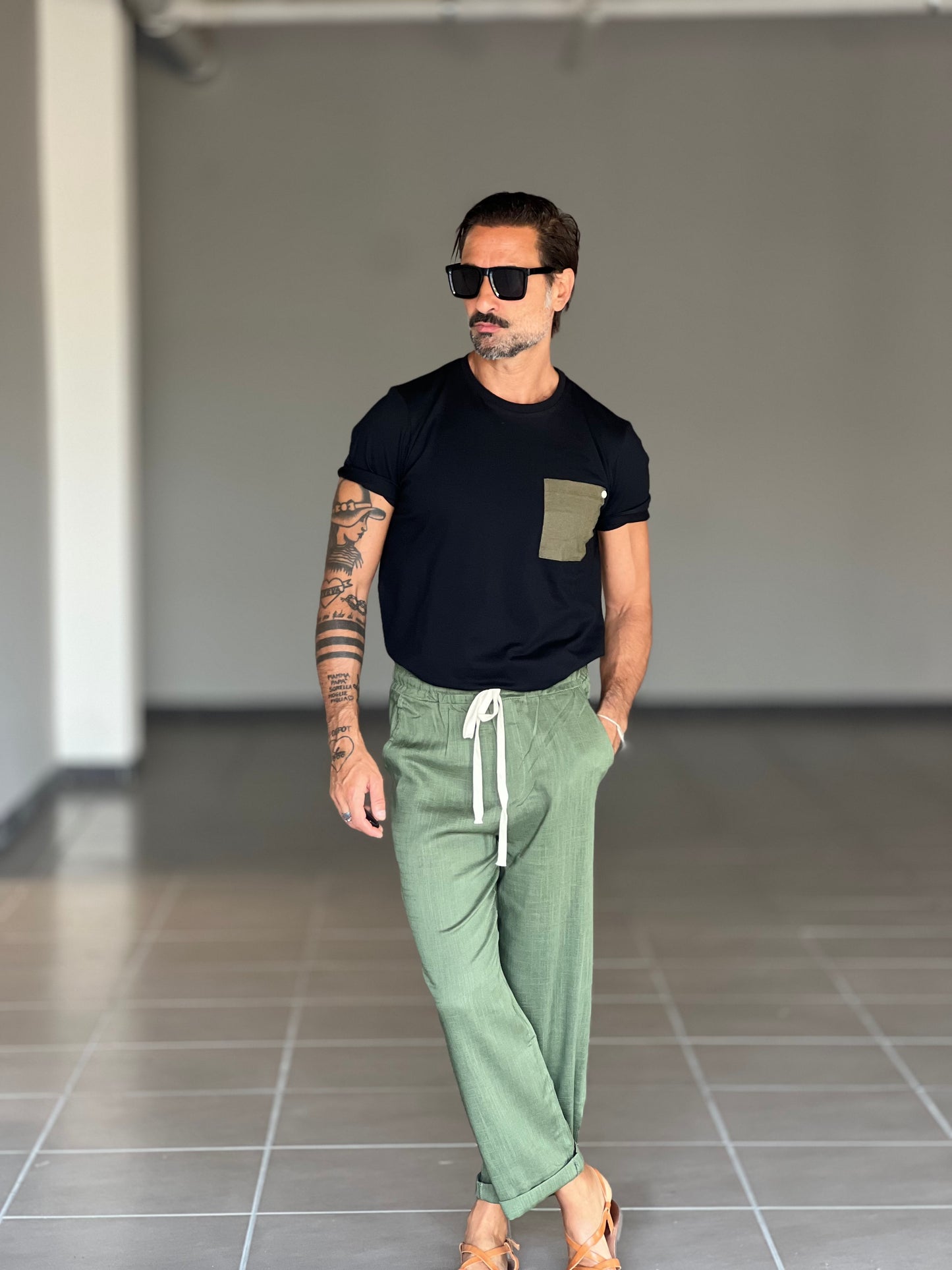 BOAT NECK T SHIRT