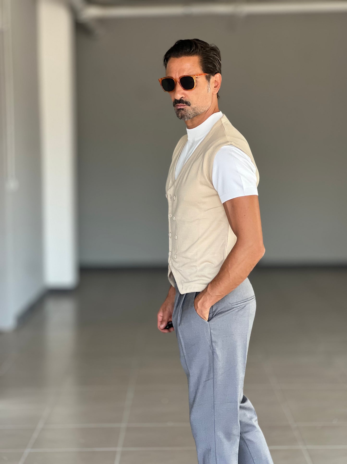 MAGLIA GIRO PANNA MEZZO COLLO VISCOSA E MISTI