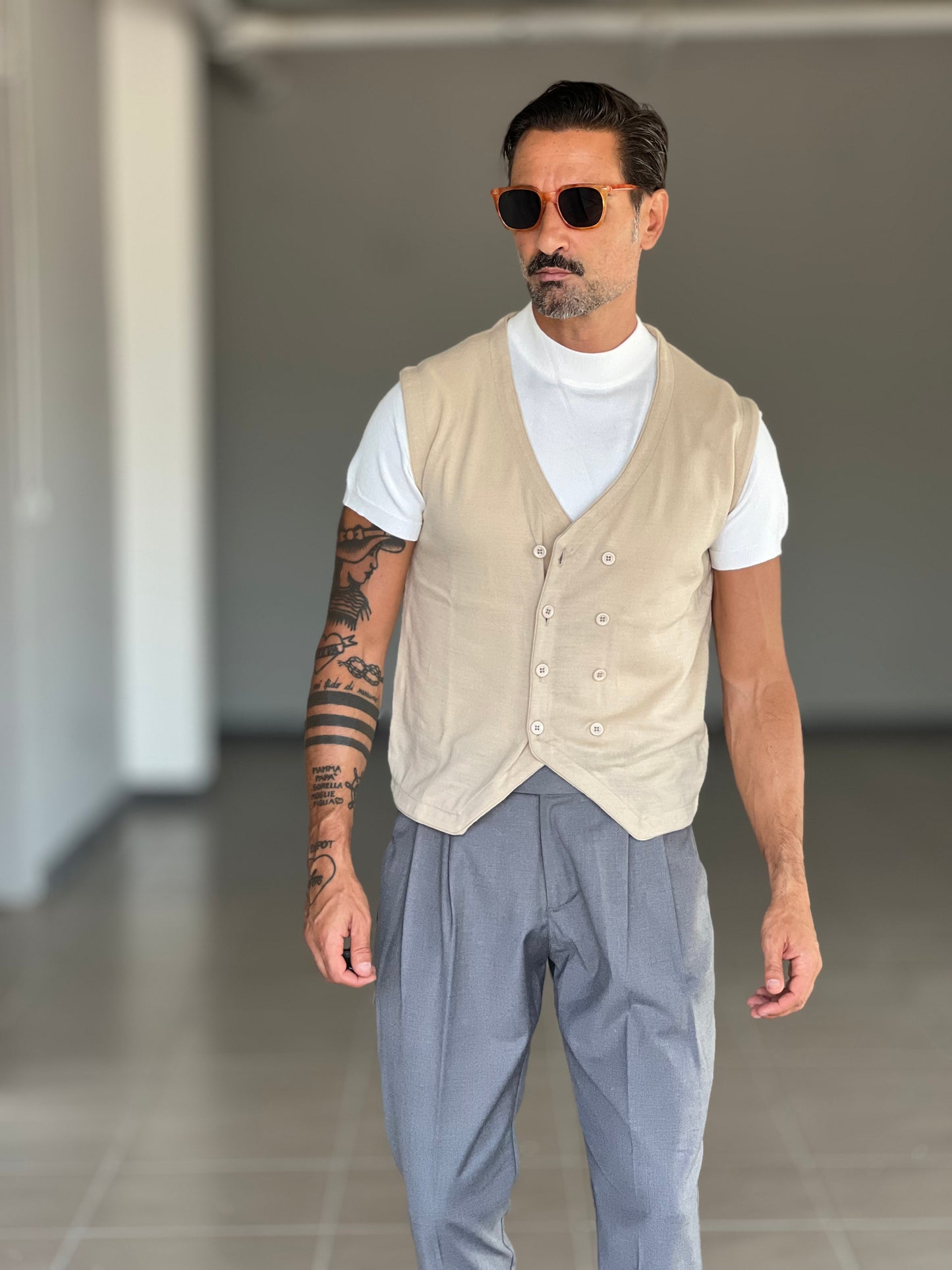 MAGLIA GIRO PANNA MEZZO COLLO VISCOSA E MISTI