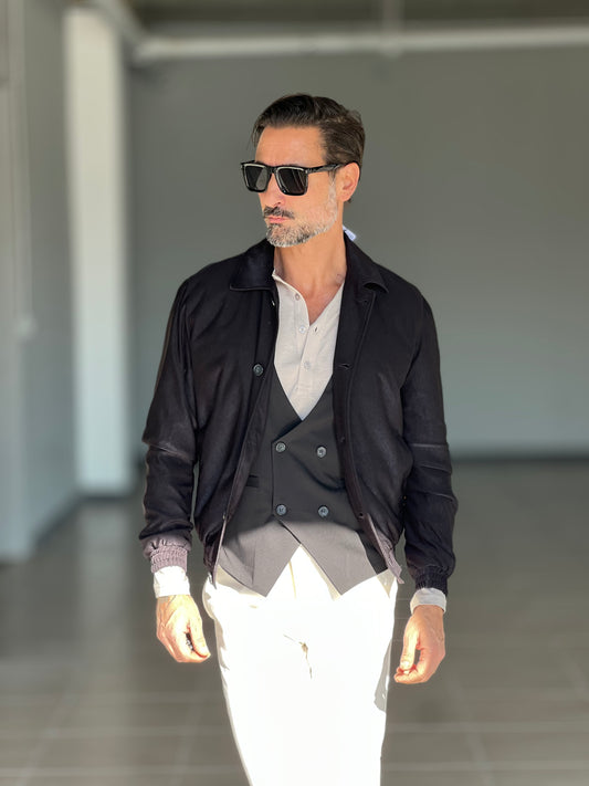 GIUBBINO NERO DAINETTO ECOLOGICO