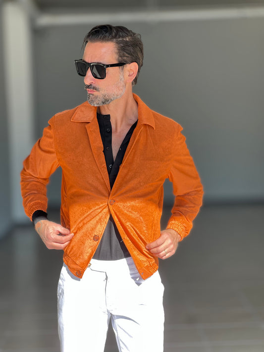 GIUBBINO ARANCIO DAINETTO ECOLOGICO