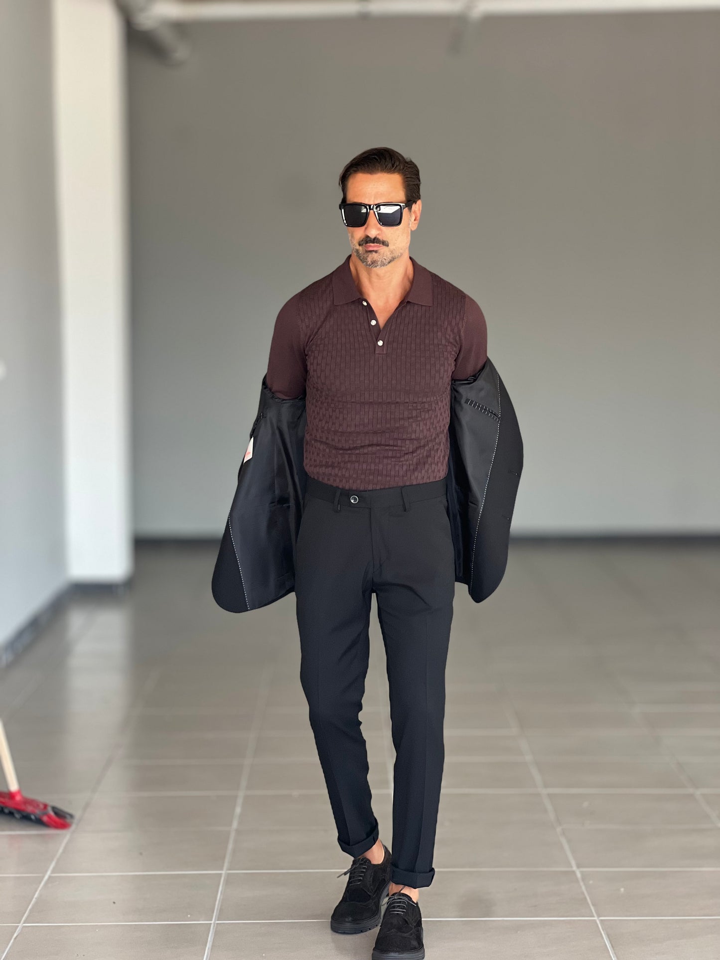 POLO MORO TRAMATA VISCOSA E MISTI
