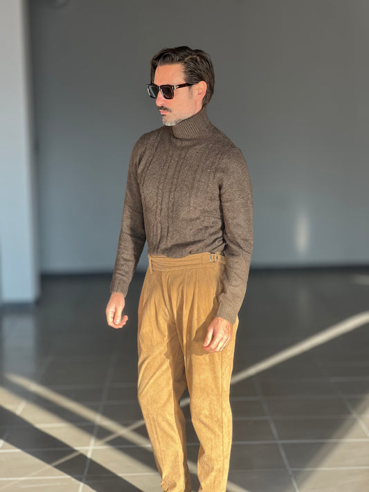 COLLO ALTO TRECCIA MORO VISCOSA TELAMIRA