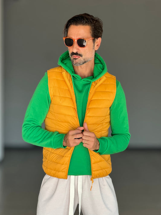 GILET PIUMINO SENAPE