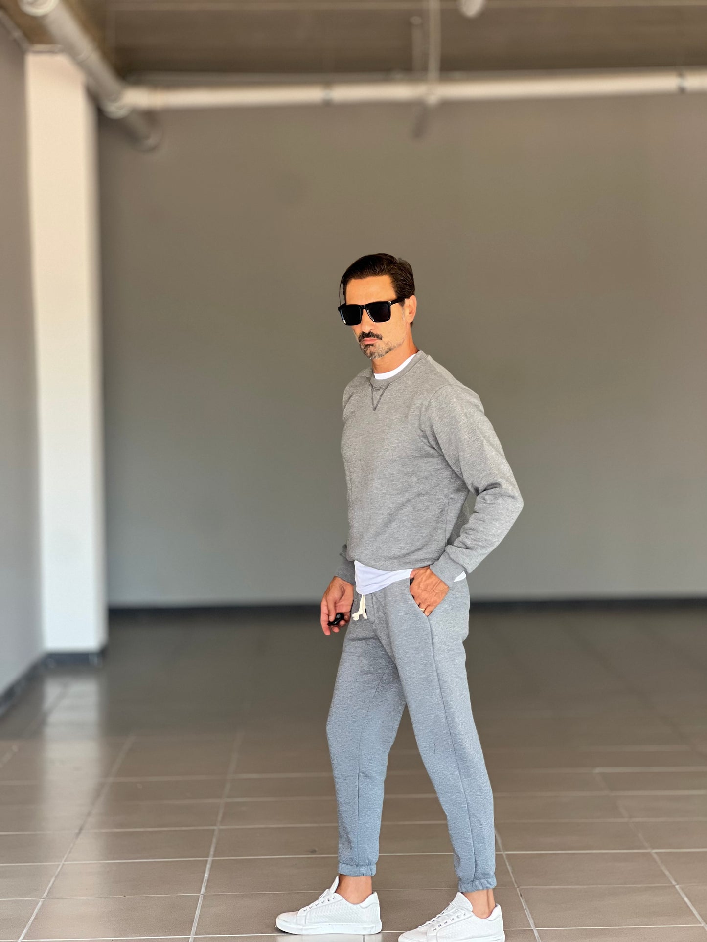 PANTATUTA GRIGIO FELPA
