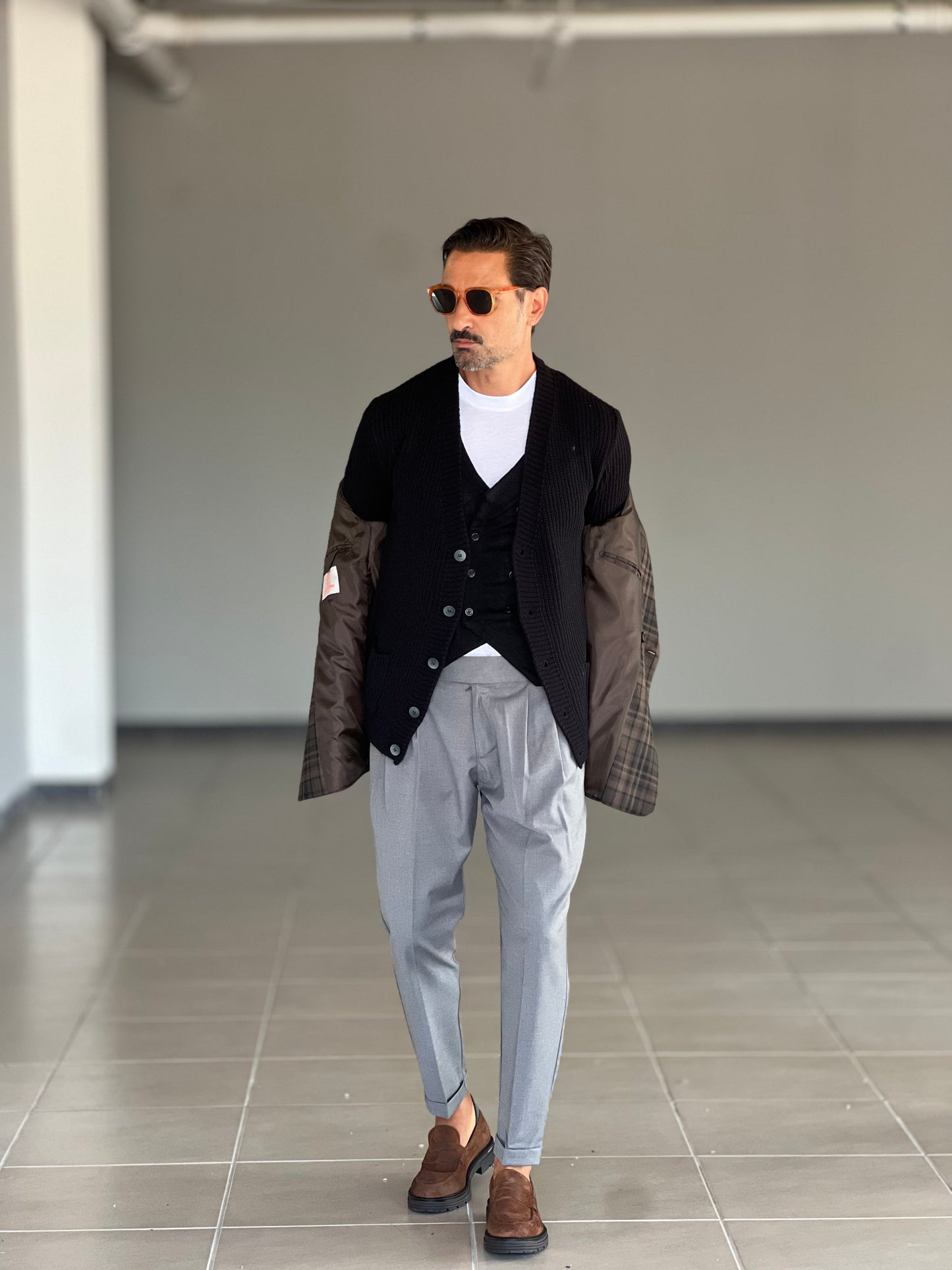 CARDIGAN DERBY NERO BL11