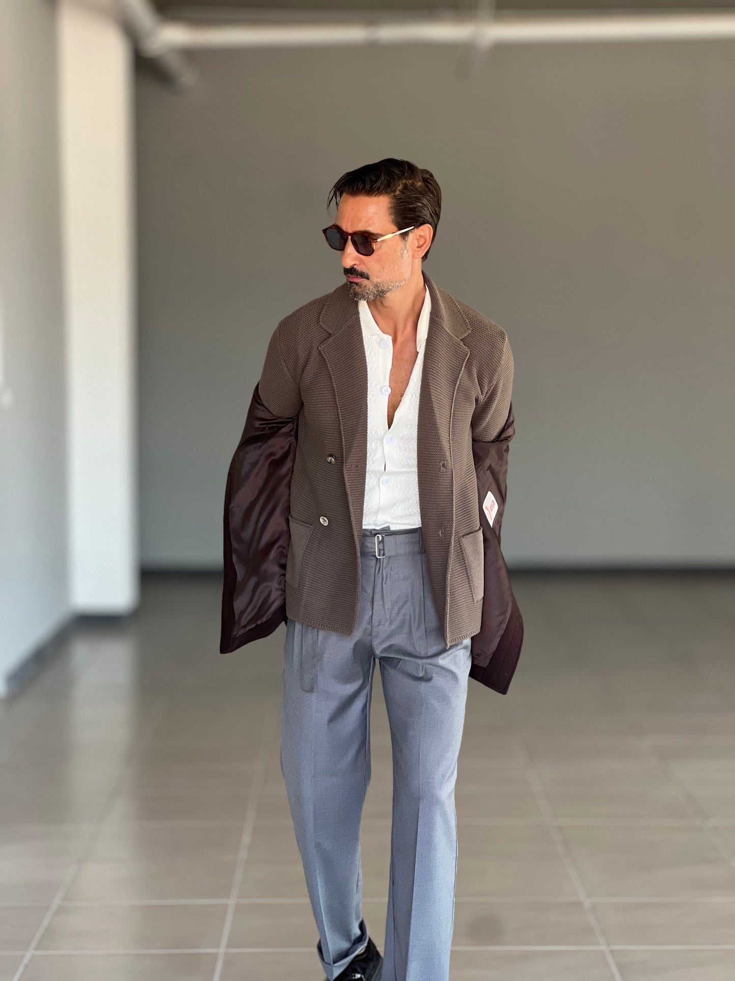 CARDIGAN MORO GIACCA DOPPIOPETTO NIDO D'APE