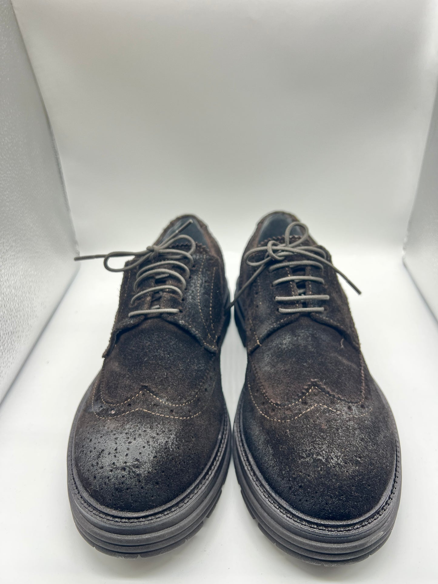 DOUBLE BUCKLE BLACK SUEDE LOAFERS