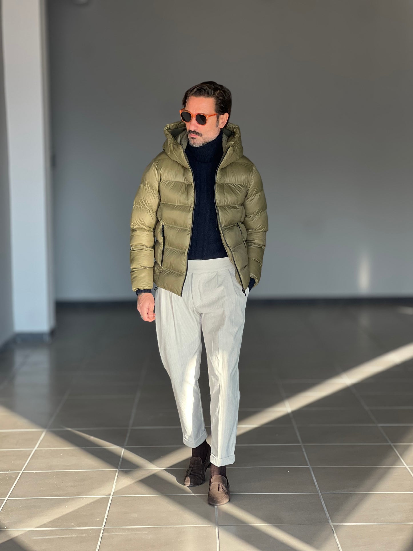 COLLO ALTO TRECCIA BLU VISCOSA TELAMIRA