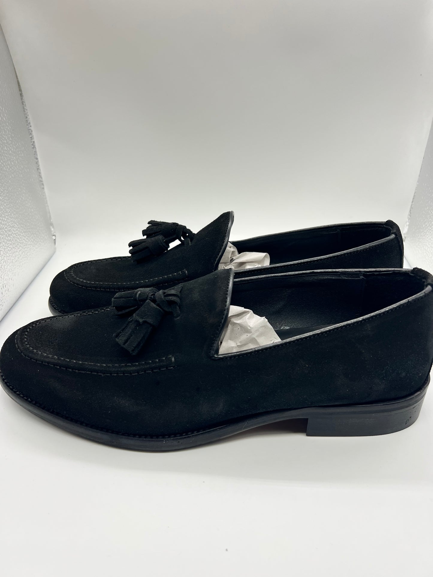 MOCASSINO CAMOSCIO NERO NAPPINA