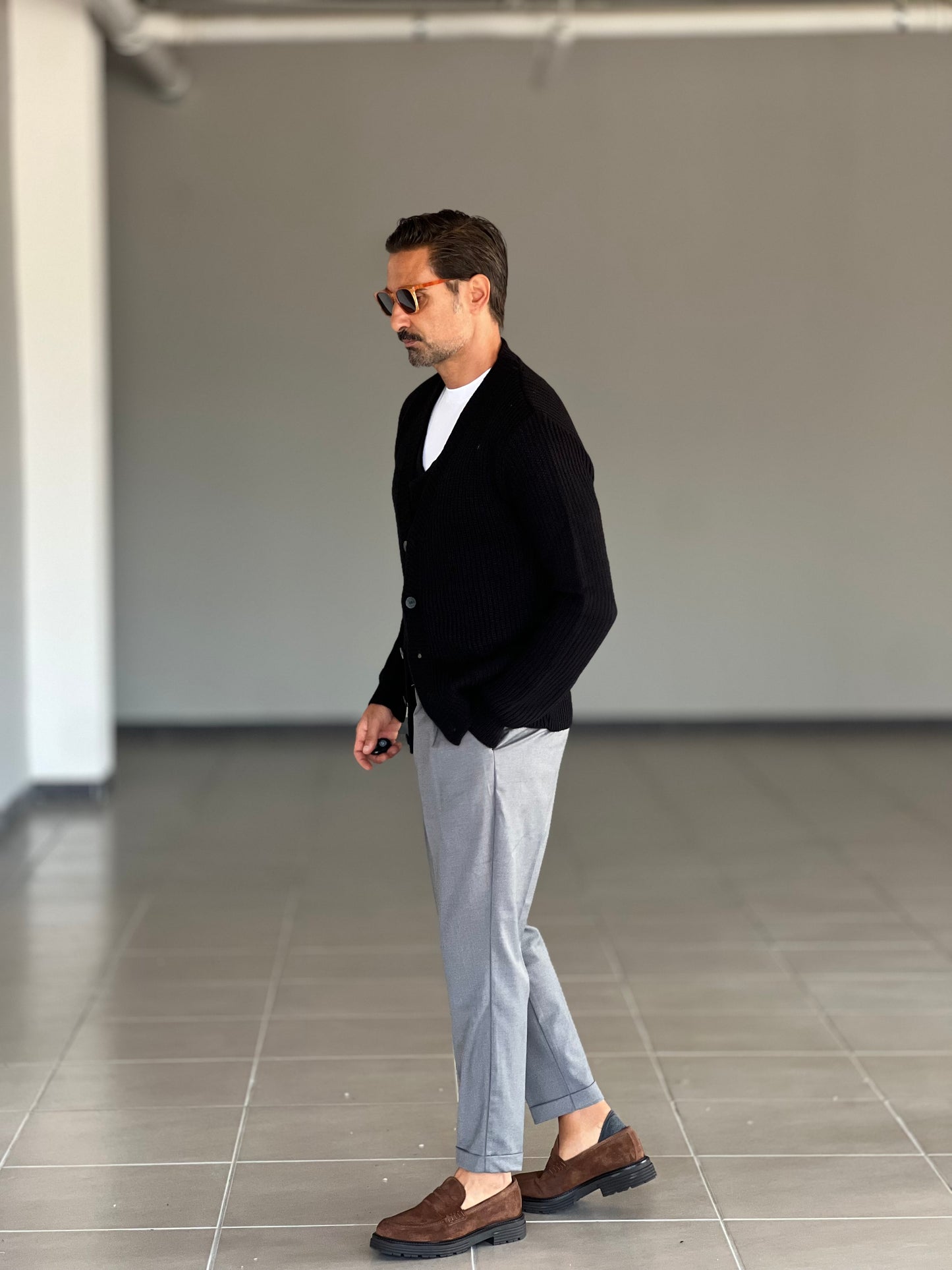 CARDIGAN DERBY NERO BL11