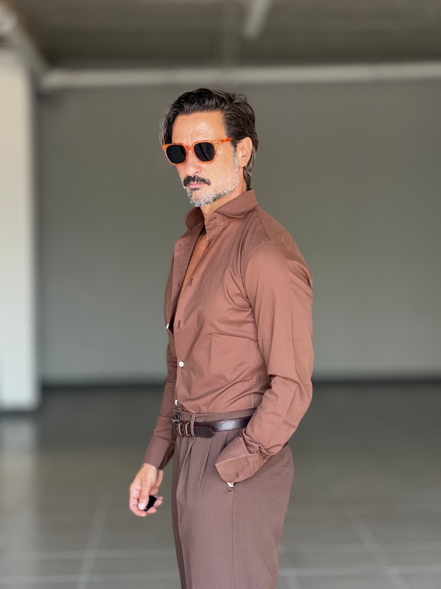 CAMICIA MORO MUSSOLA DI COTONE