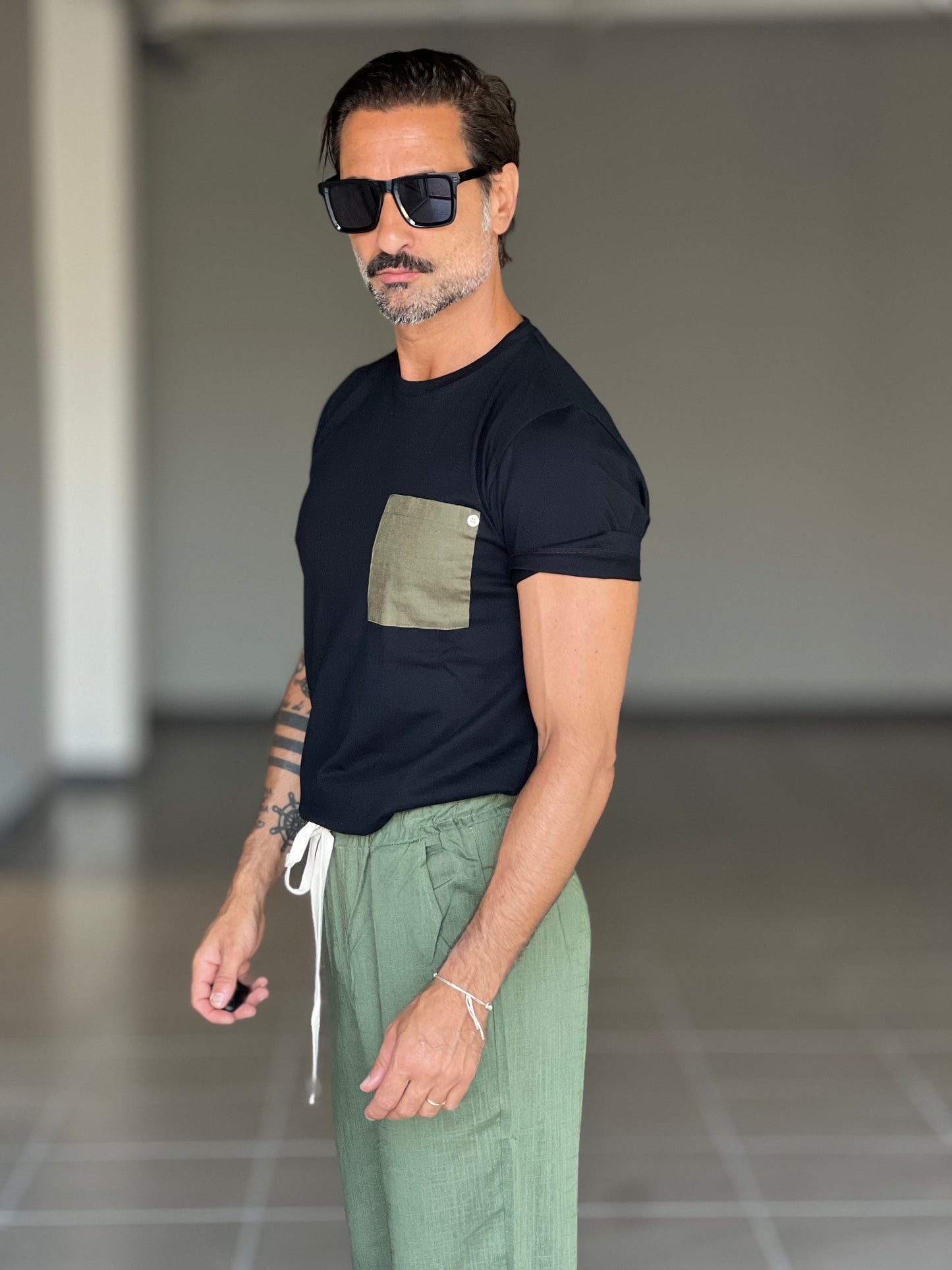 BOAT NECK T SHIRT