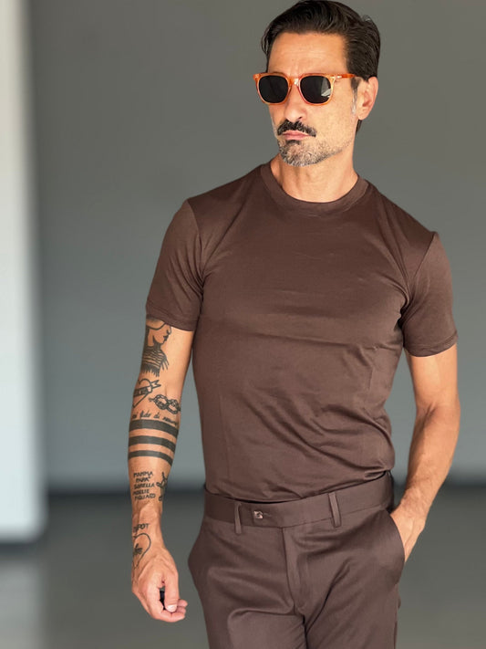 T SHIRT MORO COTONE FILO DI SCOZIA