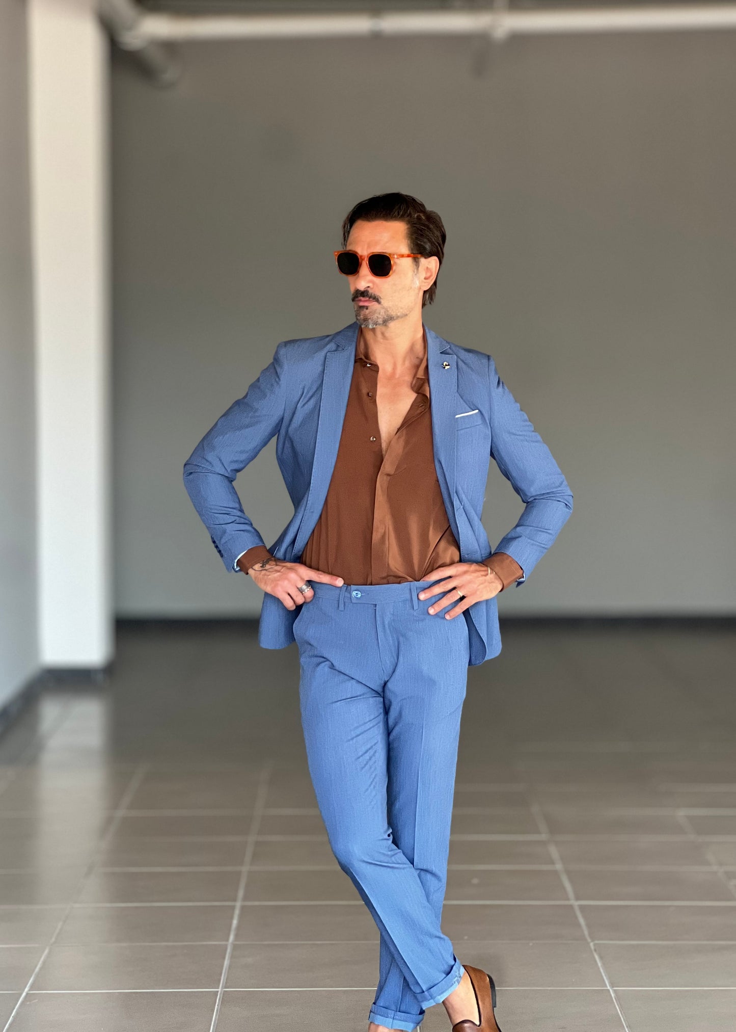 ABITO DENIM MONOPETTO VISCOSA E MISTI