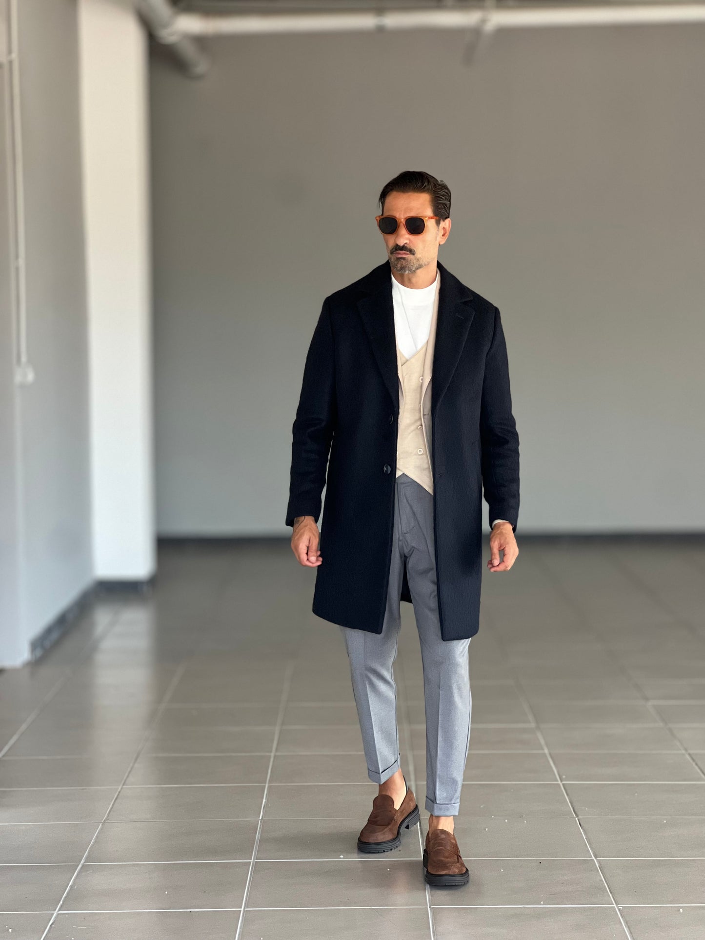 GIACCA BEIGE PUNTO MILANO