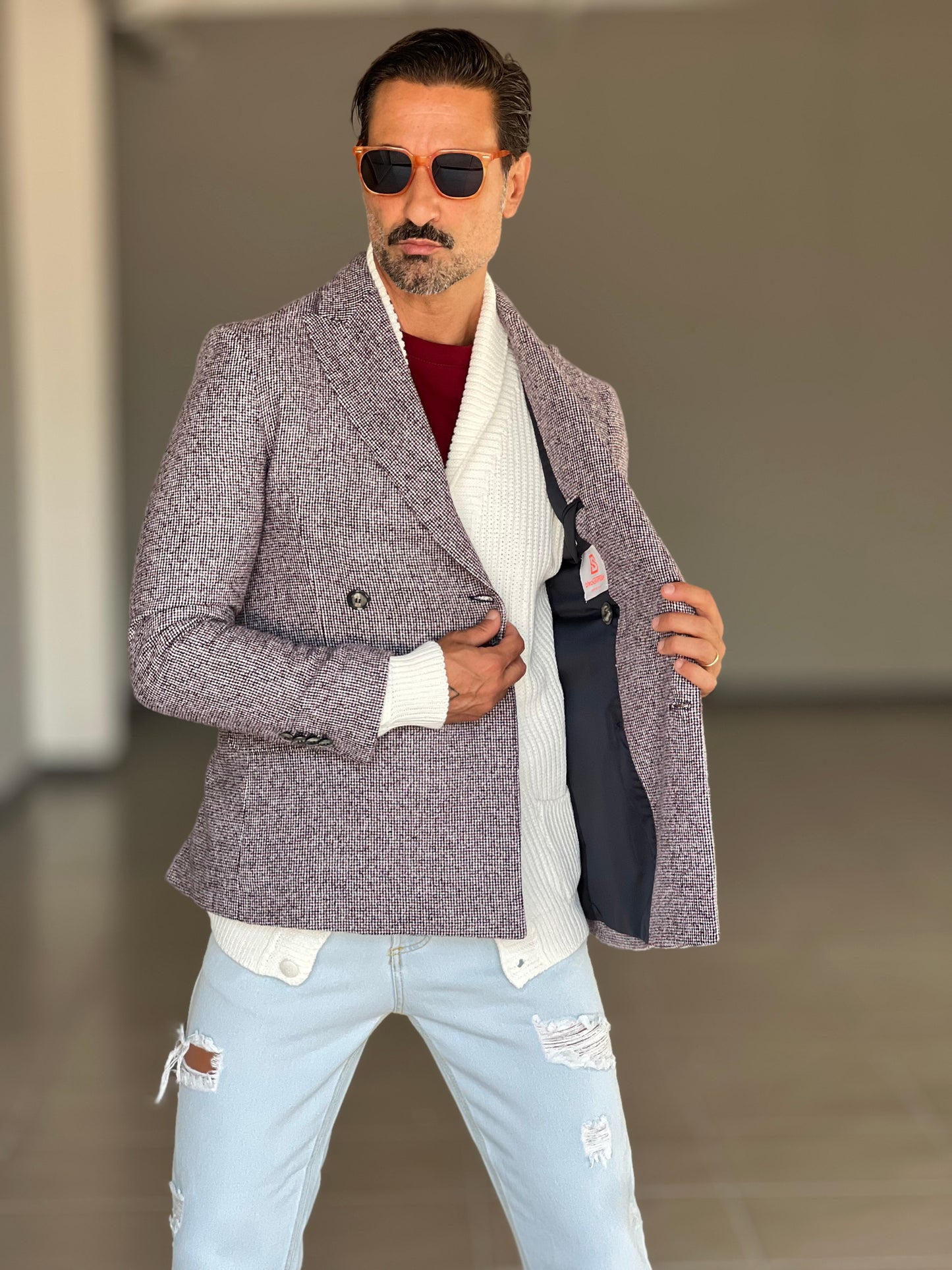 CARDIGAN SCIALLATO PANNA BL11