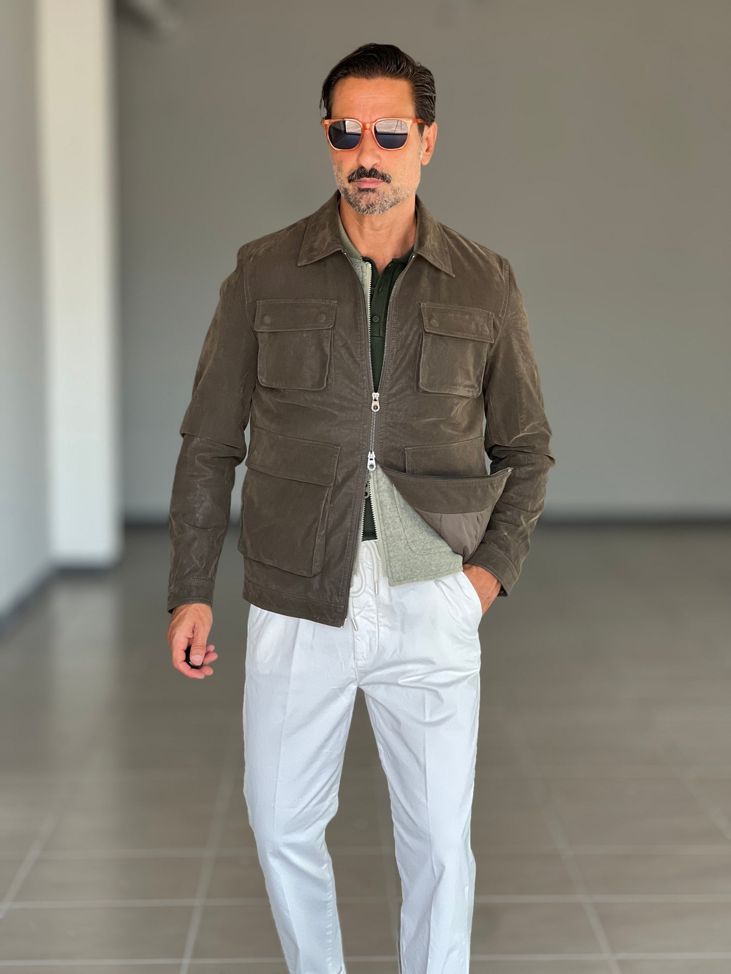 FILL JACKET ECOPELLE VERDE MULTITASCA