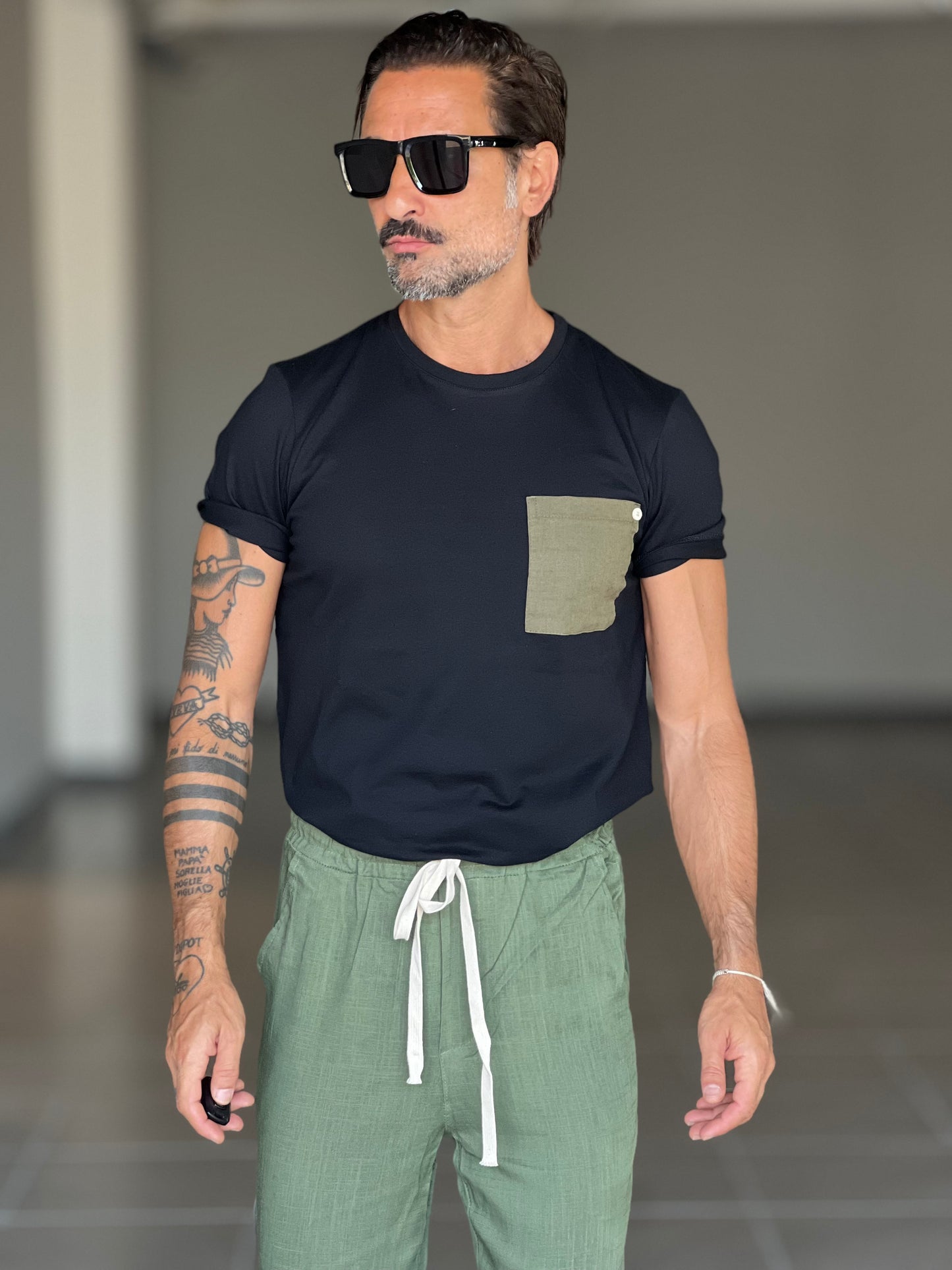 BOAT NECK T SHIRT