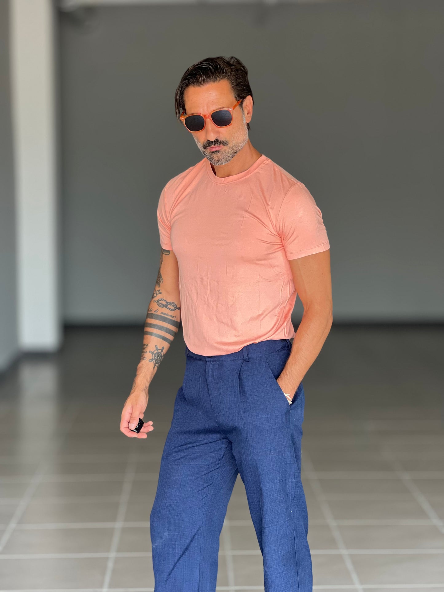 BOAT NECK T SHIRT