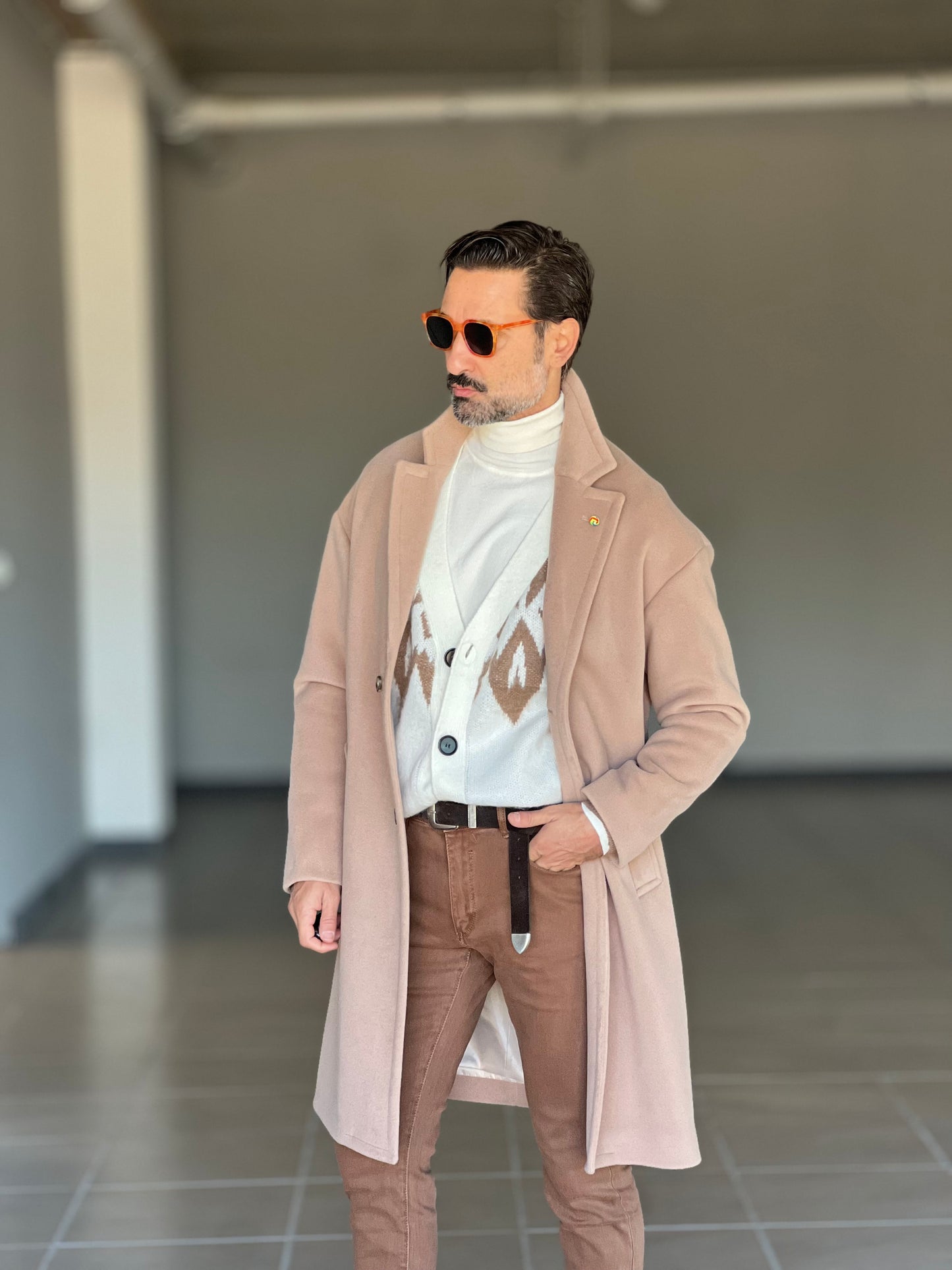 CAPPOTTO CAMMELLO OVER FIT