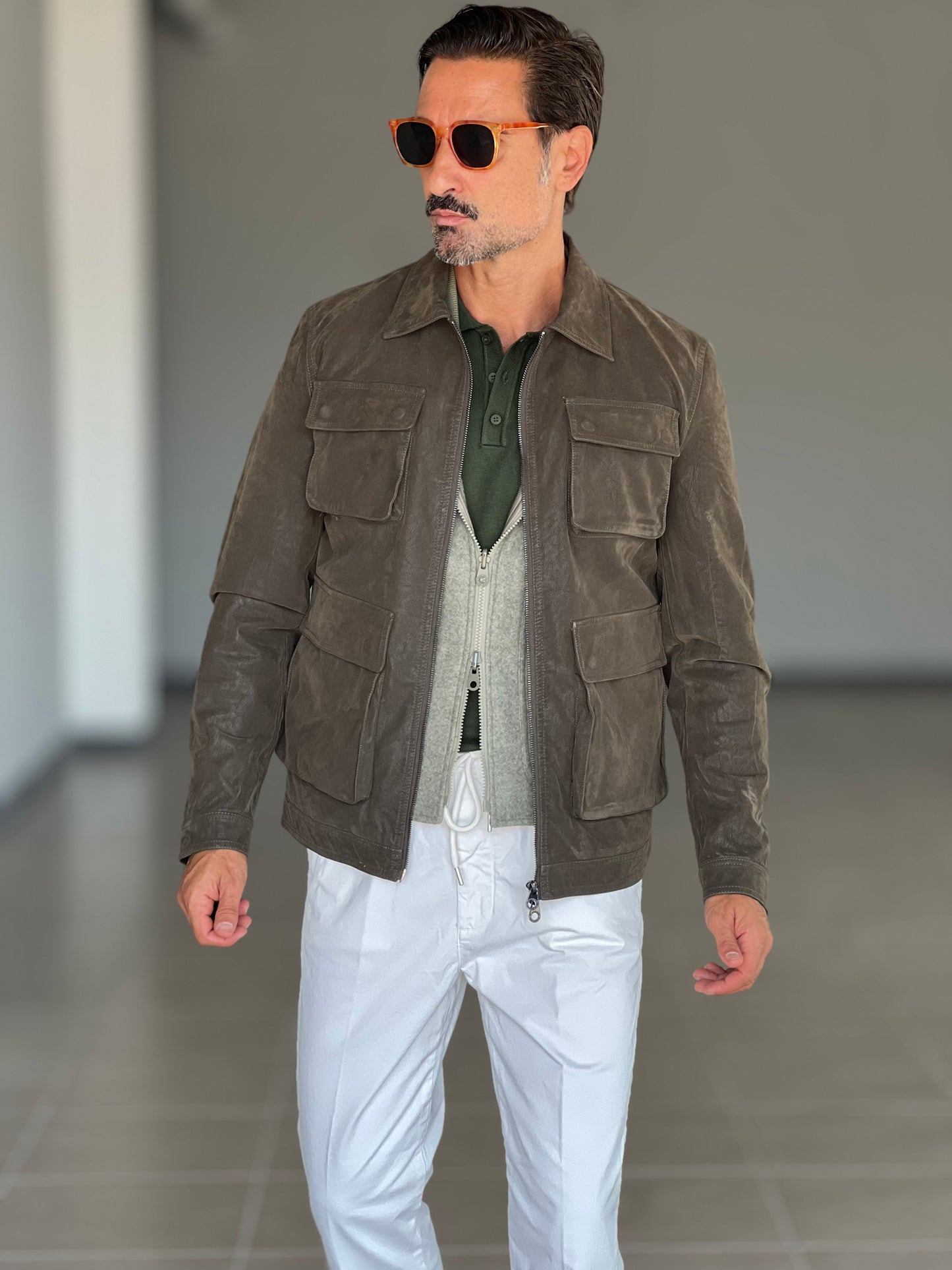 FILL JACKET ECOPELLE VERDE MULTITASCA