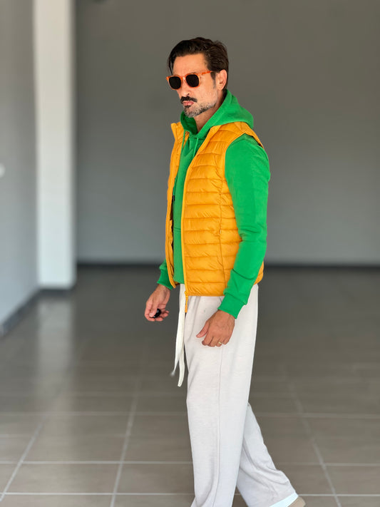 GILET PIUMINO SENAPE