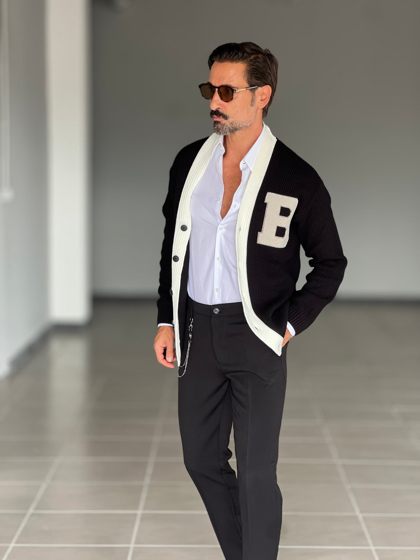 PANTALONE NERO VISCOSA E MISTI GAMBA DRITTA TASCA AMERICA