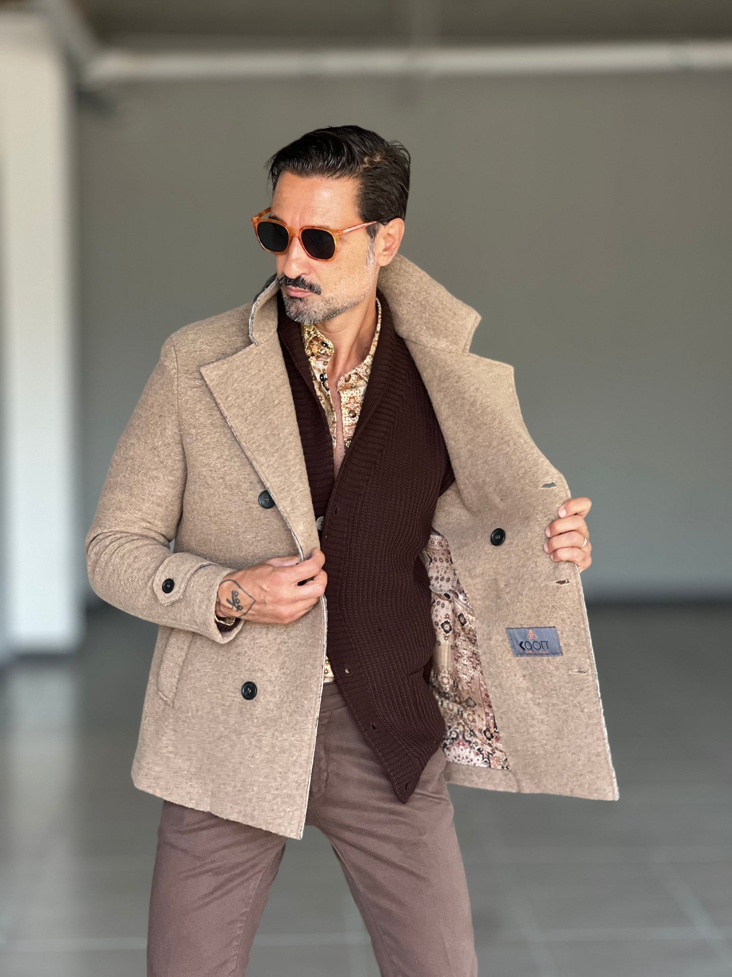 CARDIGAN SCIALLATO MORO BL11