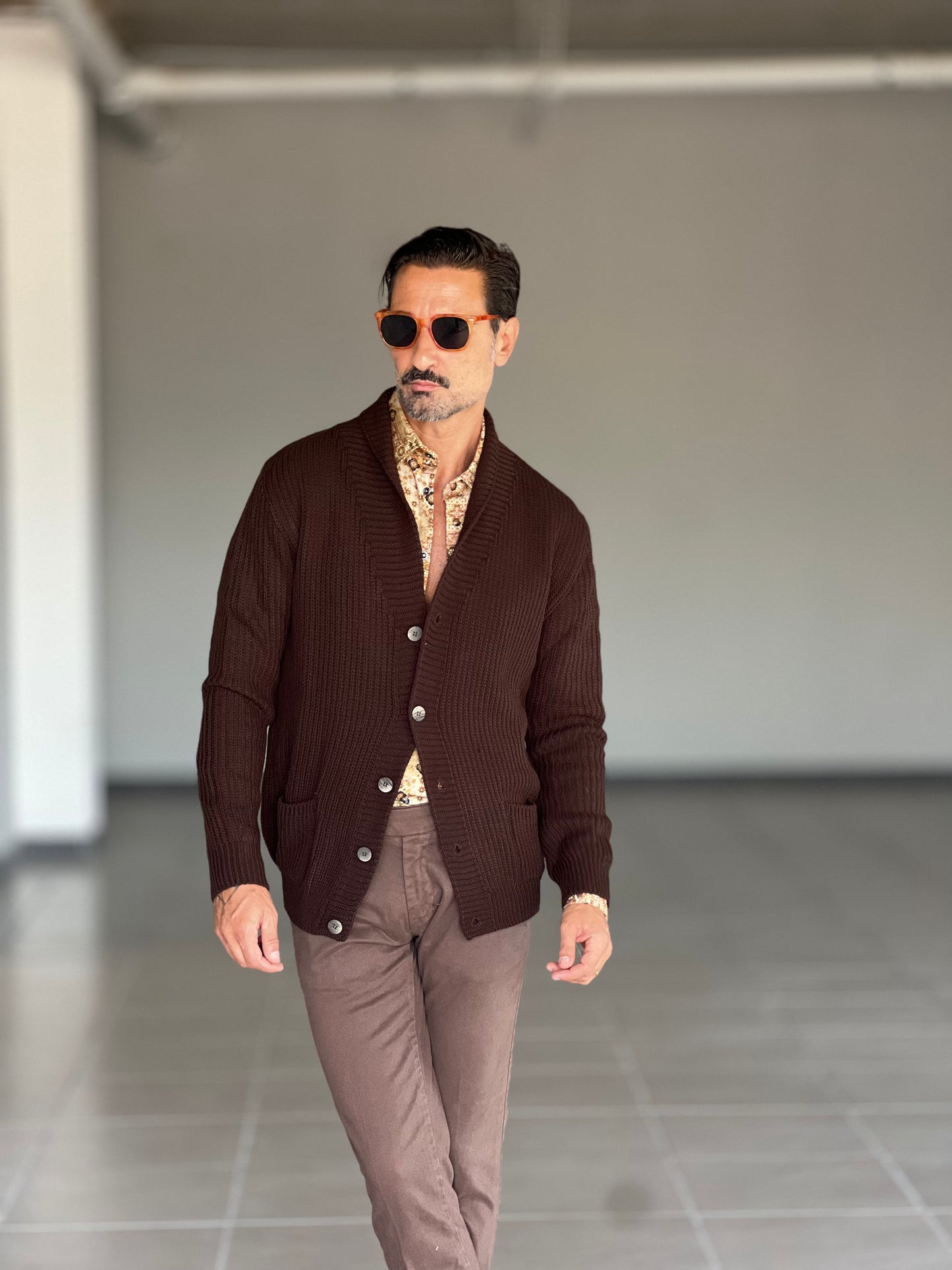 CARDIGAN SCIALLATO MORO BL11