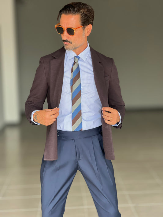 CAMICIA DEPOT BACCHETTA BIANCA E CELSTE FINA