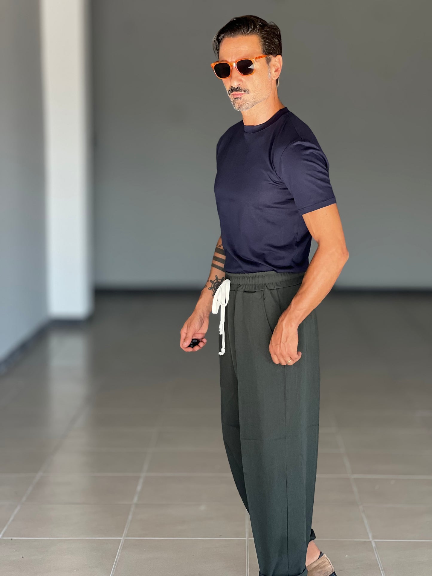 PANTALACCIO VERDE VISCOSA E MISTI