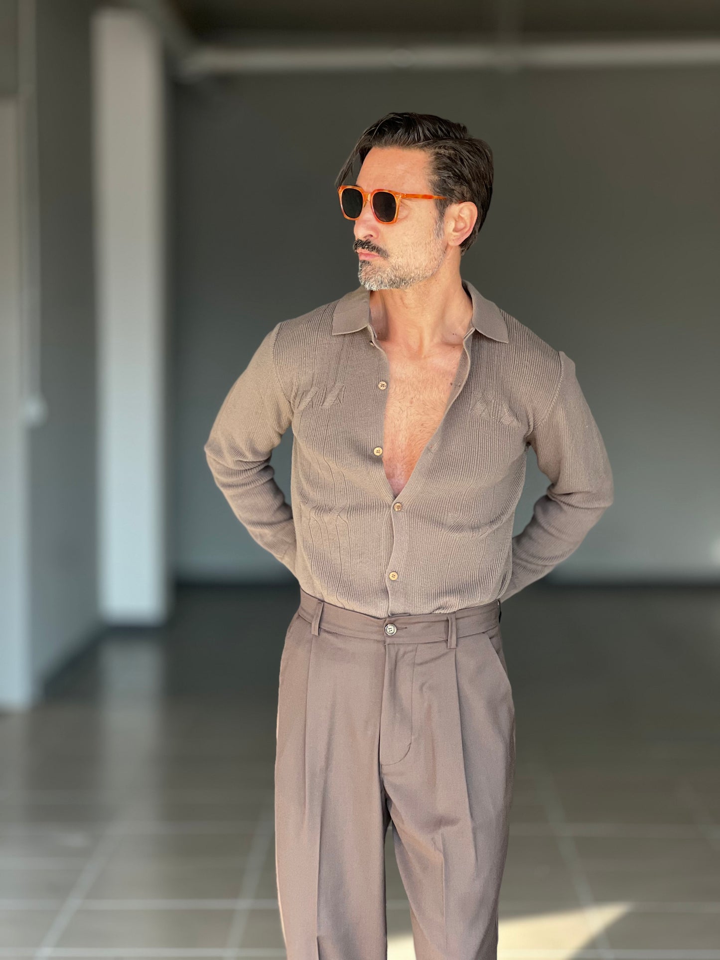 POLO CAMICIA CAMMELLO OPERATA