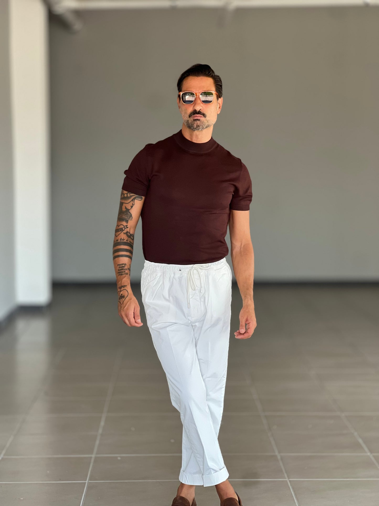 MAGLIA GIRO MORO MEZZO COLLO VISCOSA E MISTI
