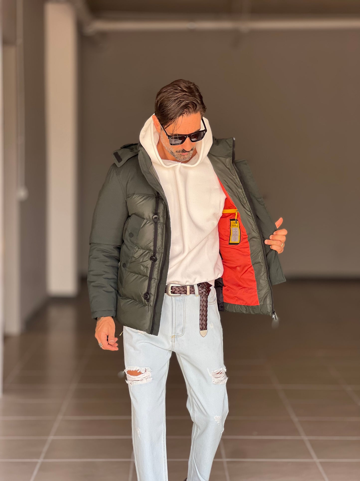 PIUMINO VERDE TECNCO E TESSUTO DOPPIO CURSORE HAPPER