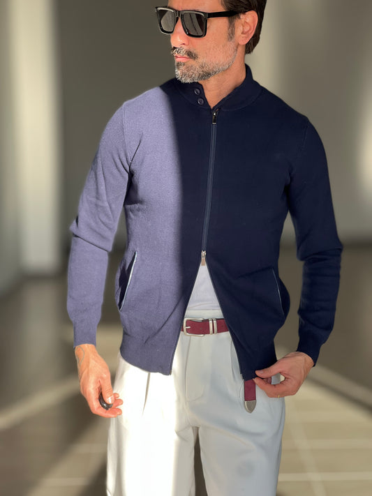 BEIGE COTTON OPEN CARDIGAN