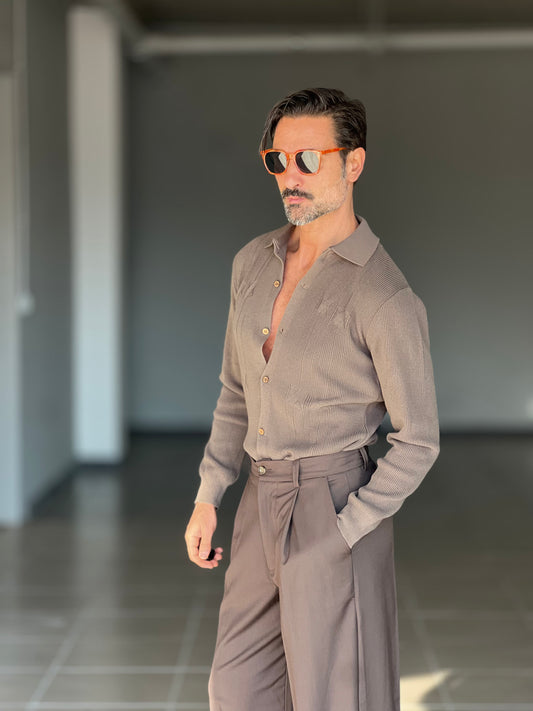 POLO CAMICIA CAMMELLO OPERATA