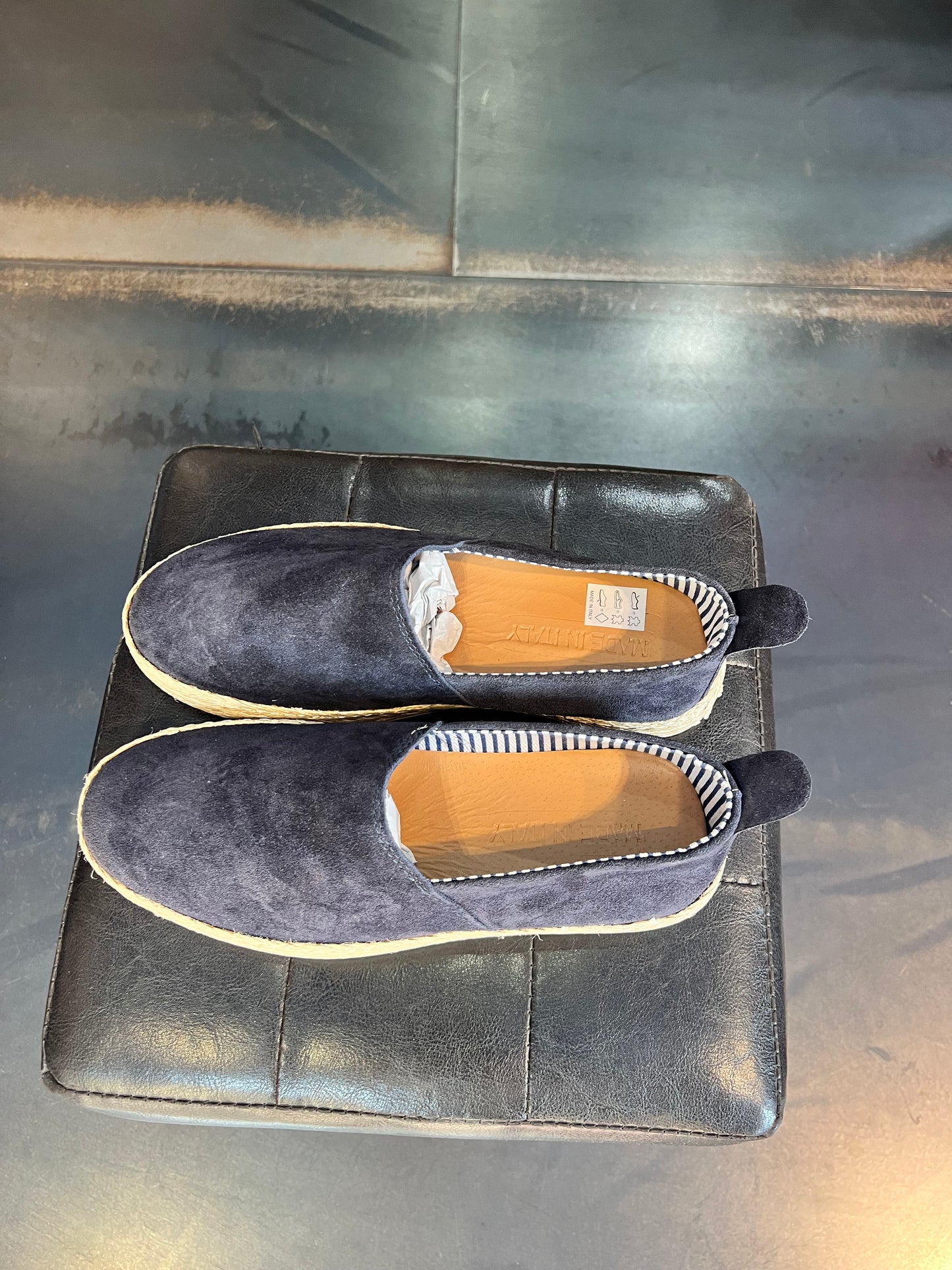 DOUBLE BUCKLE BLACK SUEDE LOAFERS