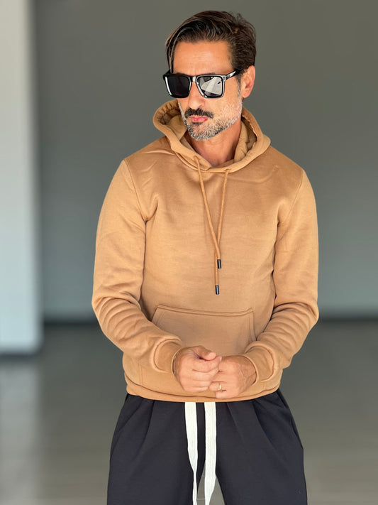 FELPA CARAMELLO CAPPUCCIO