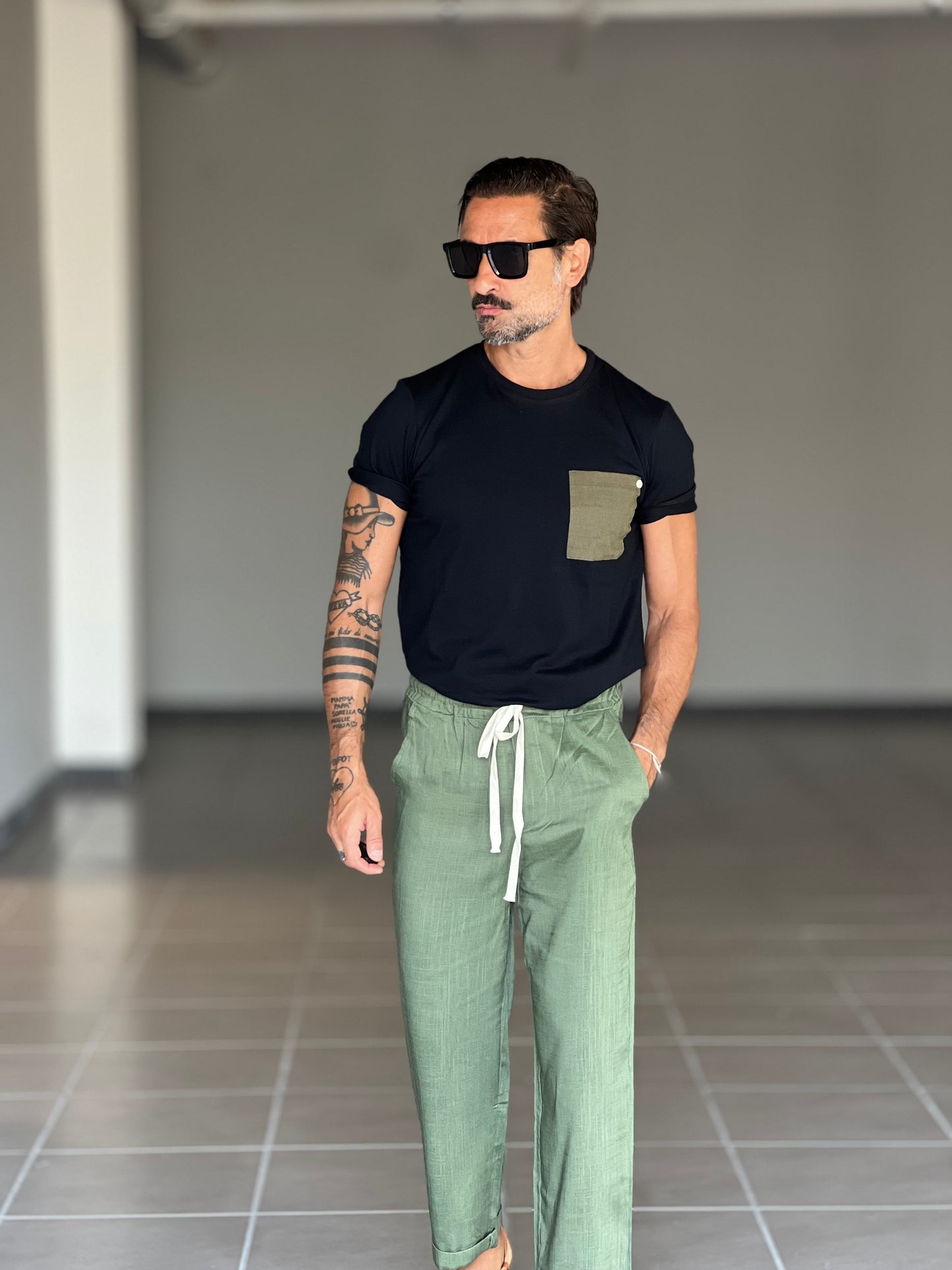 BOAT NECK T SHIRT