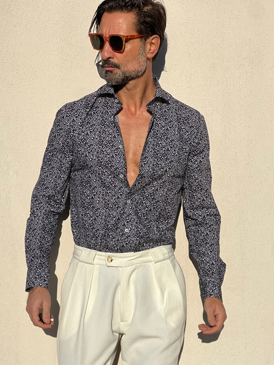 CAMICIA DEPOT BLU FANTASIA PICCOLA DOPPIORITORTO