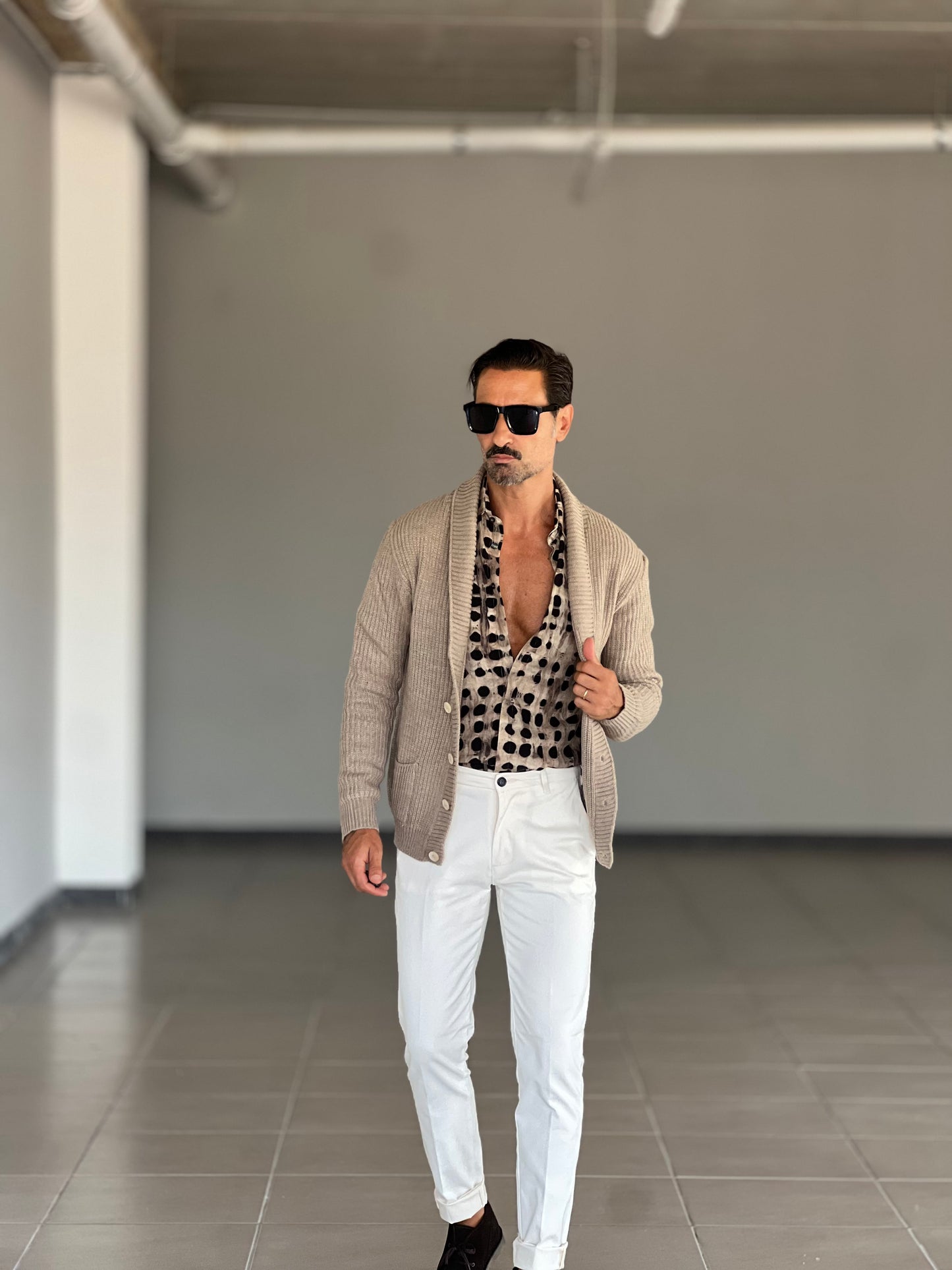 CARDIGAN SCIALLATO CAMMELLO BL11