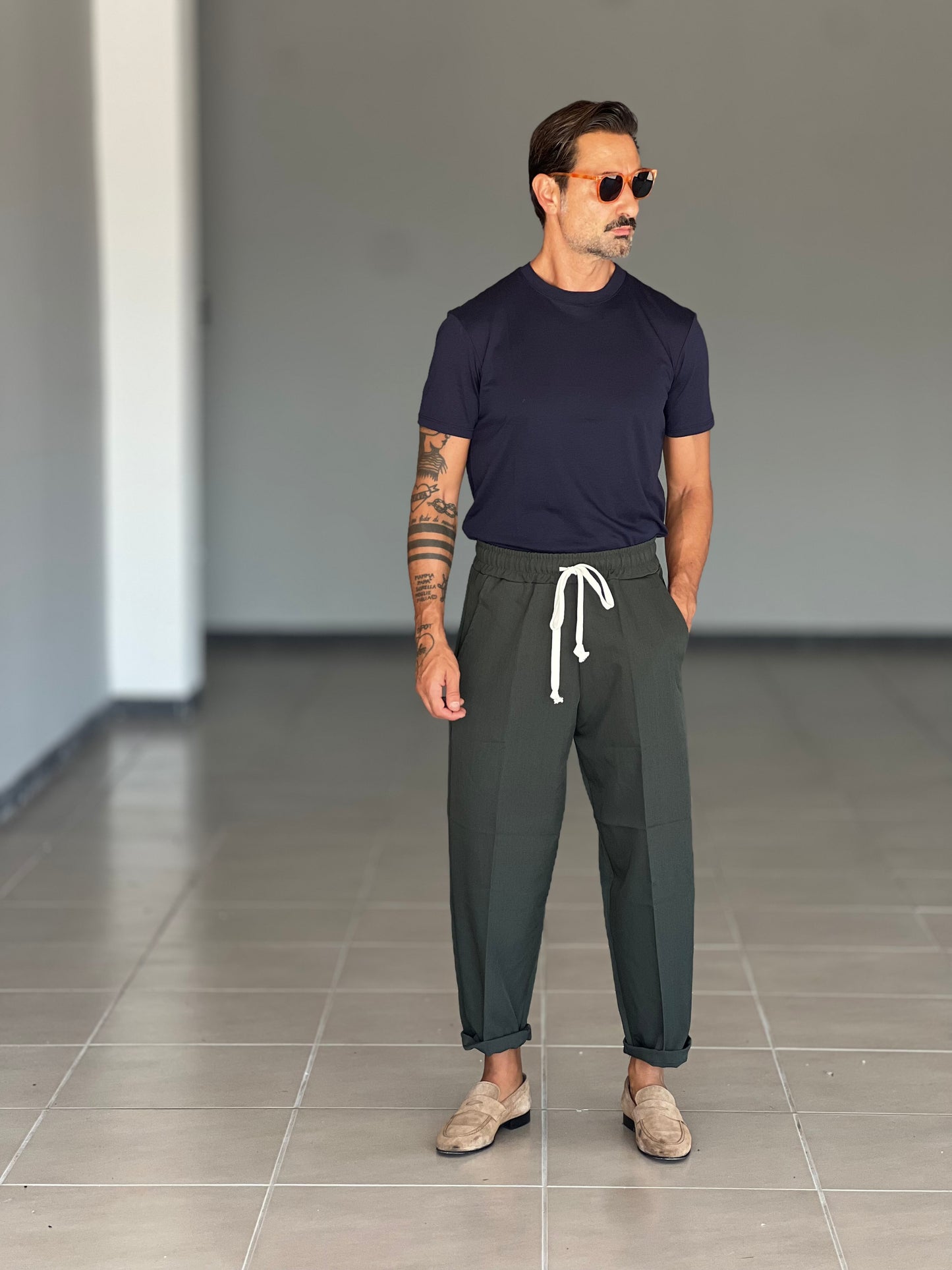 PANTALACCIO VERDE VISCOSA E MISTI