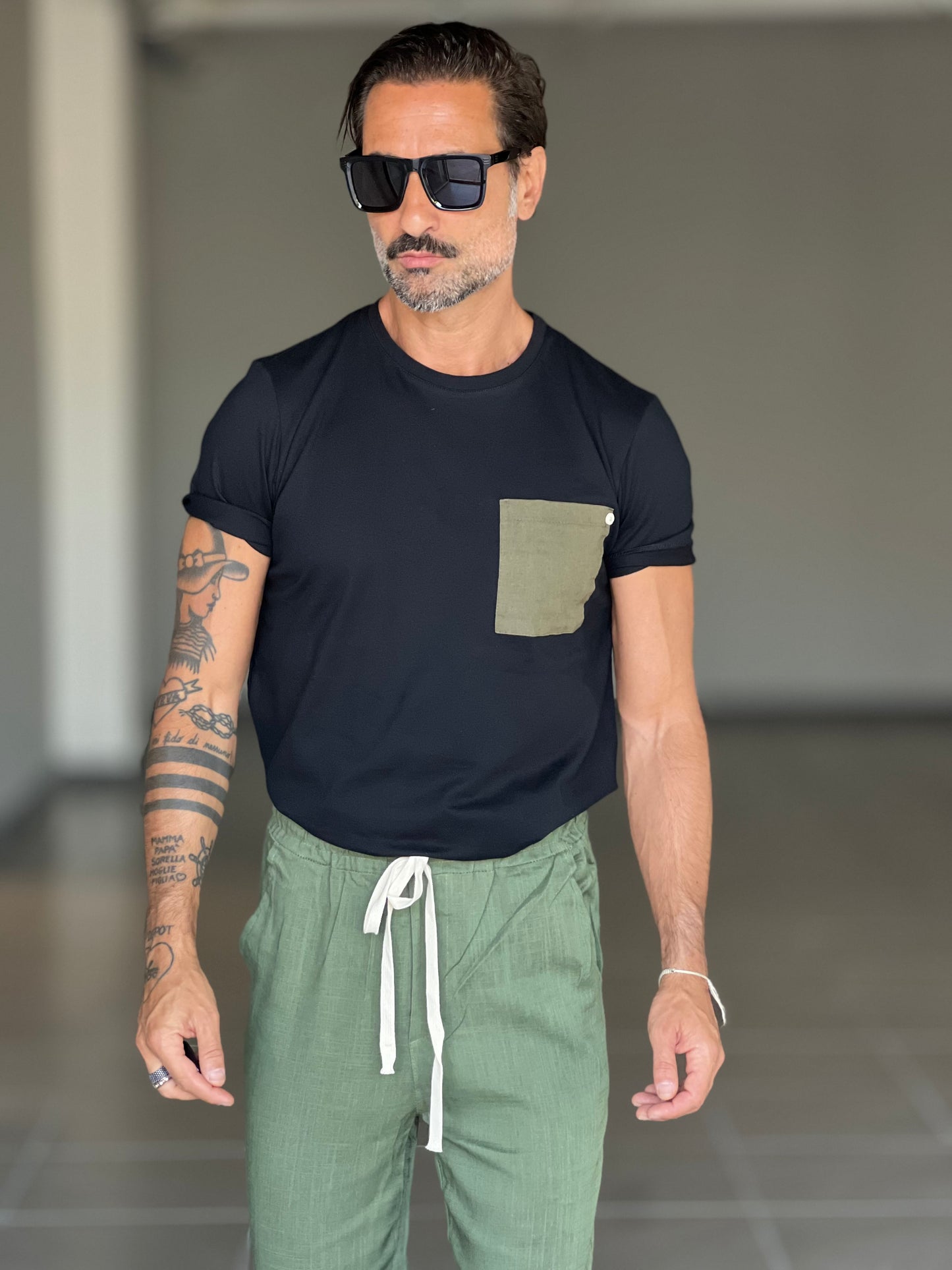 BOAT NECK T SHIRT