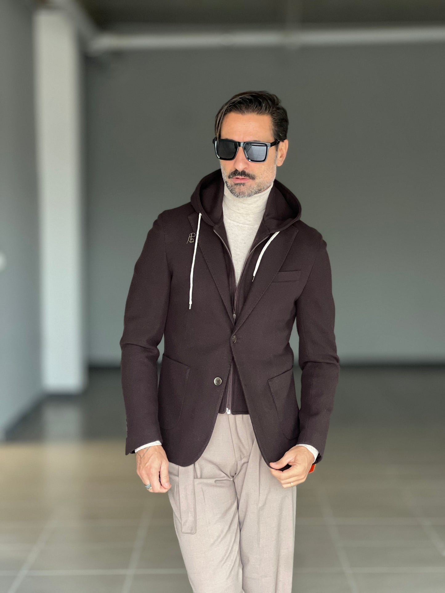 GIACCA PANNO MORO INTERNO FELPA ESTRIBILE